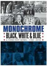 monochrome: black, white and blue tv poster